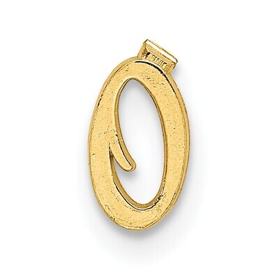 Casted Letter O 14k Yellow Gold YG2222O, MPN: YG2222O,