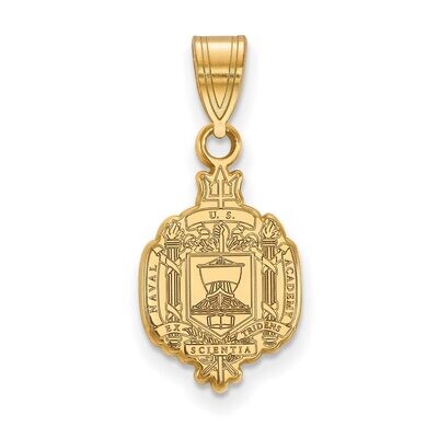 Navy Medium Crest Pendant Gold-plated Silver GP035USN, MPN: GP035USN, 886774937809