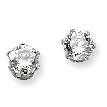 5mm Synthetic Diamond Stud Earrings - Stainless Steel SRE314 by Chisel, MPN: SRE314, 886774038414