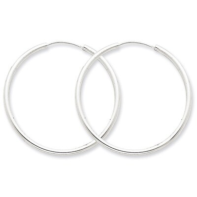 2mm Hoop Earrings Sterling Silver QE4372, MPN: QE4372, 883957929958