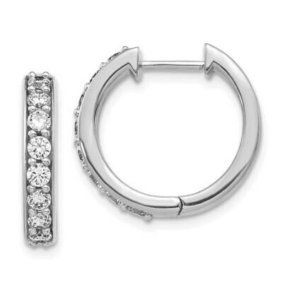 Hoop Earrings 14k White Gold Diamond EM4264-080-WA, MPN: EM4264-080-WA, 883957206141
