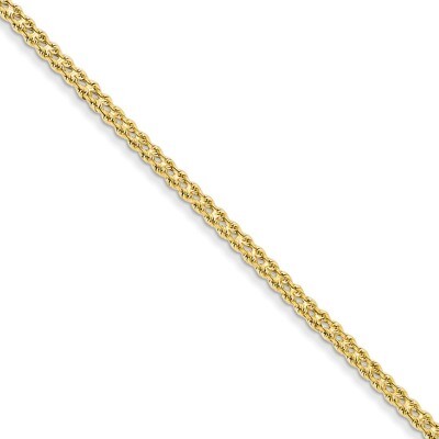 3.0mm Wide Double Strand Rope Bracelet 7 Inch 14k Gold 012S2-7, MPN: 012S2-7, 886774083605