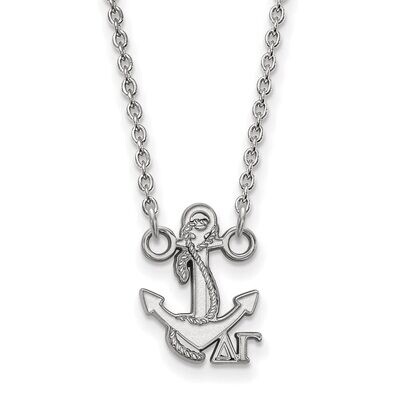Delta Gamma Extra Small Pendant with 18 Inch Chain Sterling Silver SS039DG-18, MPN: SS039DG-18, 886…