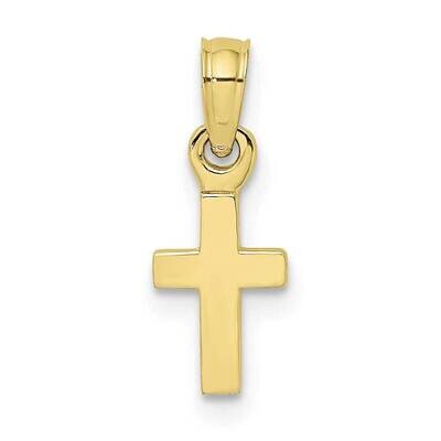 Mini Cross Charm 10k Gold Polished 10K8493, MPN: 10K8493,