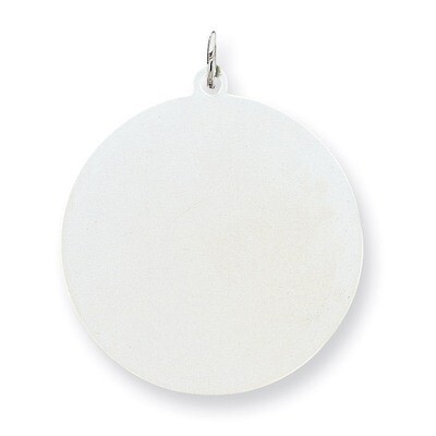Round Disc Charm Engravable Sterling Silver QM376/35, MPN: QM376/35, 883957584096
