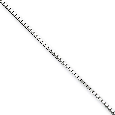 18 Inch 1.10mm Box Chain Sterling Silver QBX022-18, MPN: QBX022-18, 886774412467