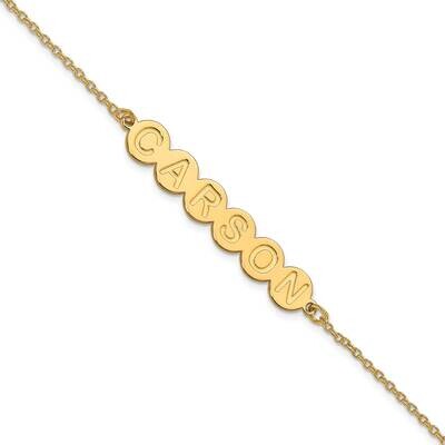 6 Letter Bubble Bracelet 7.5 Inch 14k Gold XNA1311Y, MPN: XNA1311Y,