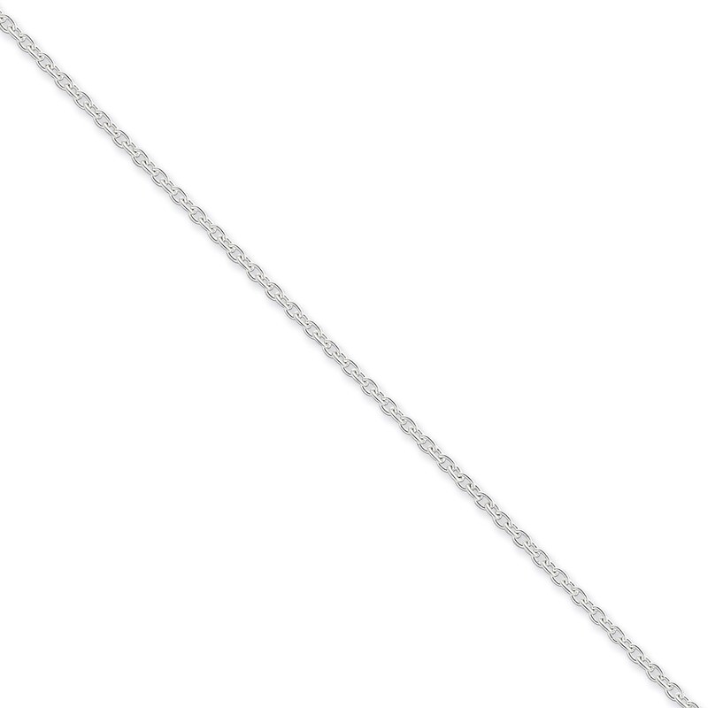 7 Inch 1.95mm Cable Chain Sterling Silver QCL050-7, MPN: QCL050-7, 883957919744