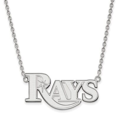 Tampa Bay Rays Large Pendant with Chain Necklace 14k White Gold 4W019DEV-18, MPN: 4W019DEV-18, 8867…