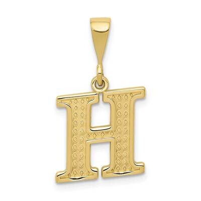Initial H Pendant 10k Gold 10C1449-H, MPN: 10C1449-H,