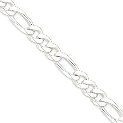 22 Inch 15mm Figaro Chain Sterling Silver QFG400-22, MPN: QFG400-22, 886774409948