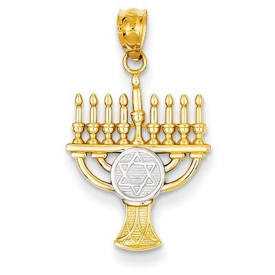 Menorah Pendant 14k Gold C4532, MPN: C4532, 883957587134