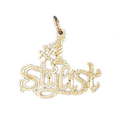 Dazzlers Jewelry #1 Stylist Pendant Necklace Charm Bracelet in Yellow, White or Rose Gold 10739, MP…