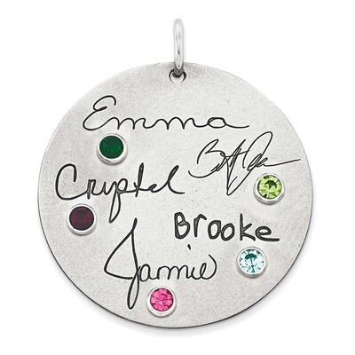 Satin Finished Personalized Pendant Sterling Silver XNA532SS, MPN: XNA532SS, 191101392665