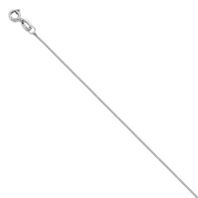 Leslie&#39;s Baby Box Chain 18 Inch - 14k White Gold HB-1550-18, MPN: 1550-18, 886774559087
