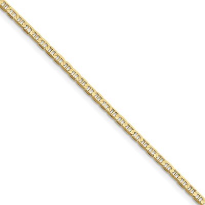 9 Inch 3mm Flat Anchor Chain 10k Gold 10FCA065-9, MPN: 10FCA065-9, 191101596704