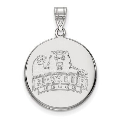 Baylor University Large Disc Pendant Sterling Silver SS043BU, MPN: SS043BU, 886774678801