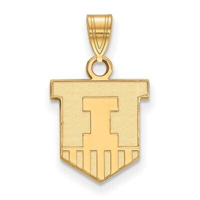 University of Illinois Small Pendant 14k Yellow Gold 4Y044UIL, MPN: 4Y044UIL, 886774882147