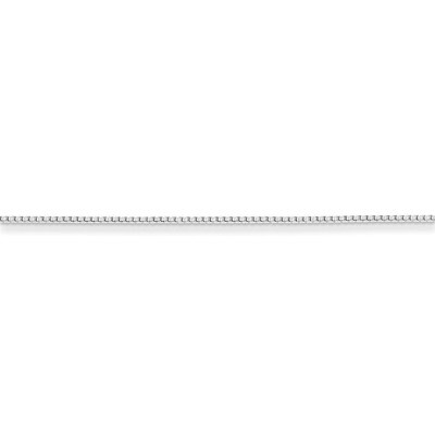 18 Inch 1mm Round Box Chain Sterling Silver QHX019-18, MPN: QHX019-18, 886774413310