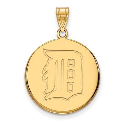 Detroit Tigers Large Disc Pendant 10k Yellow Gold 1Y041TIG, MPN: 1Y041TIG, 886774816678