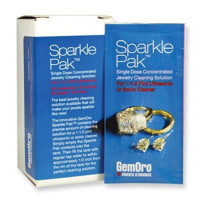 Gemoro Pkg/10Sparkle Pak For 1/1.5 Pint Ultrasonic Cleaner JT4720, MPN: JT4720, 854413003628