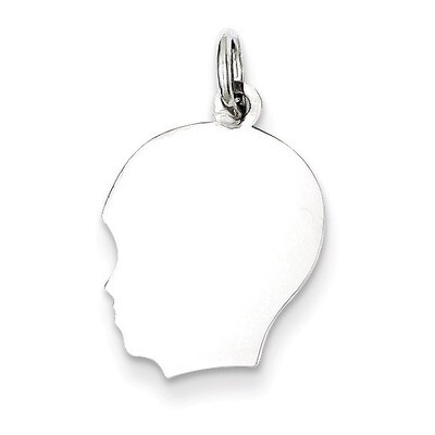 Boy Disc Charm Engravable Sterling Silver QM354/35, MPN: QM354/35, 883957577869