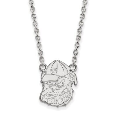 University of Georgia Large Pendant with Necklace Sterling Silver SS055UGA-18, MPN: SS055UGA-18, 88…
