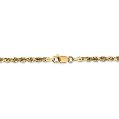 26 Inch 3.0mm Diamond-cut Quadruple Rope Chain 14k Yellow Gold QTR023-26, MPN: QTR023-26, 886774036…