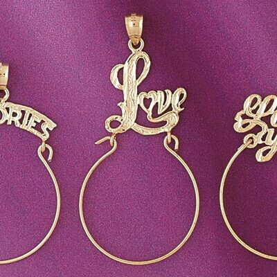 Dazzlers Jewelry Holder Pendant Necklace Charm Bracelet in Yellow, White or Rose Gold 4215, MPN: DZ…