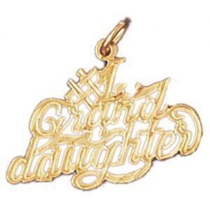 Dazzlers Jewelry Number One Granddaughter Pendant Necklace Charm Bracelet in Yellow, White or Rose …
