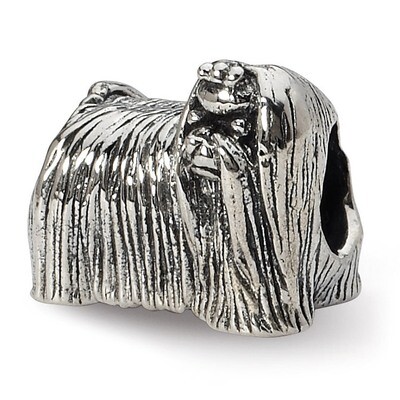 Maltese Dog Bead - Sterling Silver QRS1270, MPN: QRS1270, 883957302331