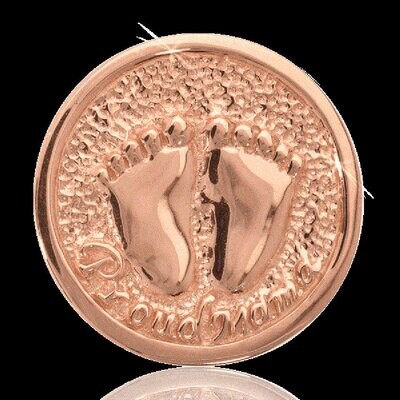 Nikki Lissoni Proud Mama Two-Sided Rose Gold Plated 33mm Coin C1031RGM, MPN: C1031RGM, 8718627460948