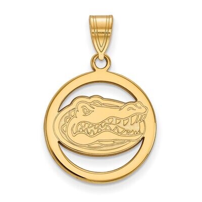 University of Florida Sm Pendant in Circle Gold-plated Silver GP033UFL, MPN: GP033UFL, 886774936086