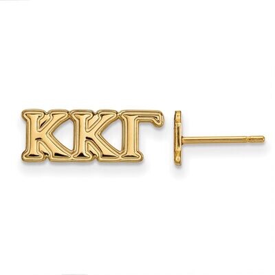 Kappa Kappa Gamma Extra Small Post Earrings Gold-plated Silver GP005KKG, MPN: GP005KKG, 886774900780
