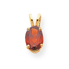 8x6mm Oval Garnet pendant 14k Gold XP423GA, MPN: XP423GA, 883957208893