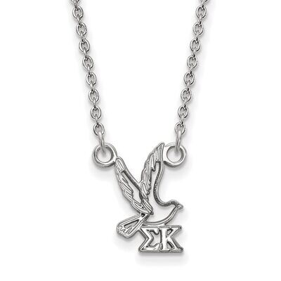 Sigma Kappa Extra Small Pendant with 18 Inch Chain Sterling Silver SS039SKP-18, MPN: SS039SKP-18, 8…