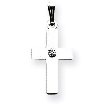 0.01ct. Diamond Cross Pendant 14k White Gold XWR38, MPN: XWR38, 883957476209