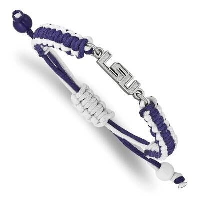 Louisiana State University Color Bracelet Stainless Steel ST514LSU, MPN: ST514LSU, 634401017840