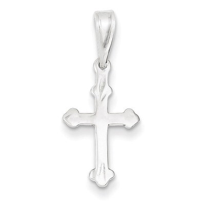 Budded Cross Charm Sterling Silver QC3340, MPN: QC3340, 883957267029