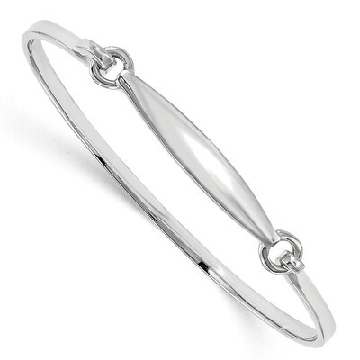 Children&#39;s Rhodium-plated ID Bangle Sterling Silver QB1204, MPN: QB1204, 191101176500