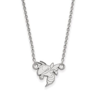 Georgia Institute of Technology Small Pendant with Necklace Sterling Silver SS049GT-18, MPN: SS049G…