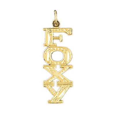 Dazzlers Jewelry Foxy Pendant Necklace Charm Bracelet in Yellow, White or Rose Gold 10603, MPN: DZ-…