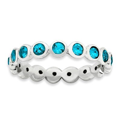 December Swarovski Ring - Sterling Silver QSK984, MPN: QSK984, 886774232843