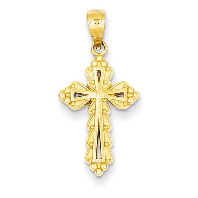 Budded Cross Charm 14k Gold C3872, MPN: C3872, 886774022994