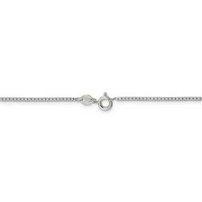 22 Inch 1.35mm 8 Side Diamond Cut Box Chain Sterling Silver QBR026-22, MPN: QBR026-22, 886774003030