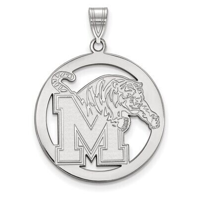 University of Memphis L Pendant in Circle Sterling Silver SS021UMP, MPN: SS021UMP, 886774711034