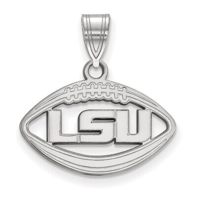 Louisiana State University Pendant in Football Sterling Silver SS012LSU, MPN: SS012LSU, 886774688350