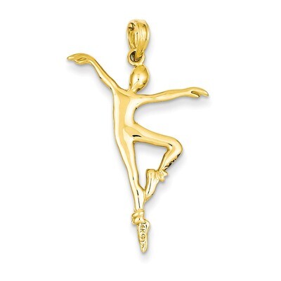 3-D Ballet Dancer Pendant 14k Gold C3126, MPN: C3126, 637218019564