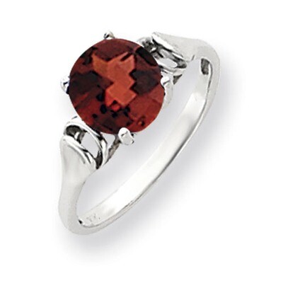 8mm Garnet Checker Ring 14k white Gold Y4723GC, MPN: Y4723GC, 883957607214