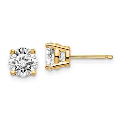 2ctw Certified SI1/SI2 G H I Lab Grown Diamond 4-Prong Earrings 14k Yellow Gold EM1006-200C-LG, MPN…